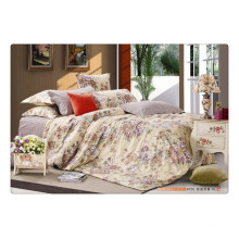 40s 128 * 68 100% Algodão Bedding Set / Floral Capa Duvet Asiático Com Almofadas Quadradas Plain Atacado